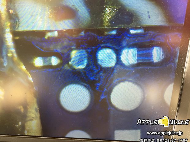 iPhone6s 液晶表示不良の基板修理
