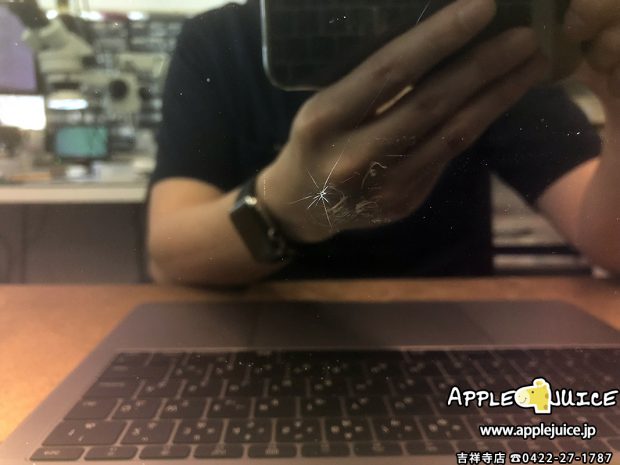 MacBookPro-A1708-液晶割れ-分解前2